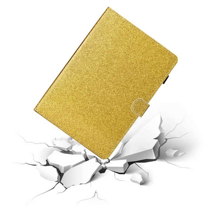 For iPad Pro 11 2024 Glitter Smart Leather Tablet Case(Golden)