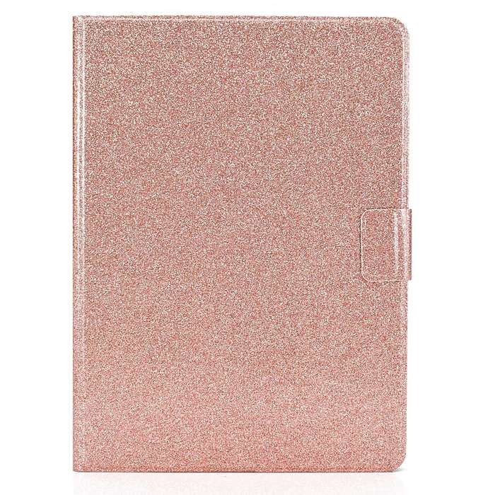 For iPad Pro 11 2024 Varnish Glitter Powder Smart Leather Tablet Case(Rose Gold)