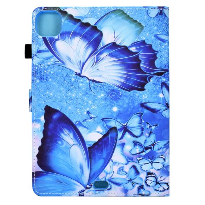 For iPad Pro 11 2024 Painted Stitching Smart Leather Tablet Case(Butterflies)
