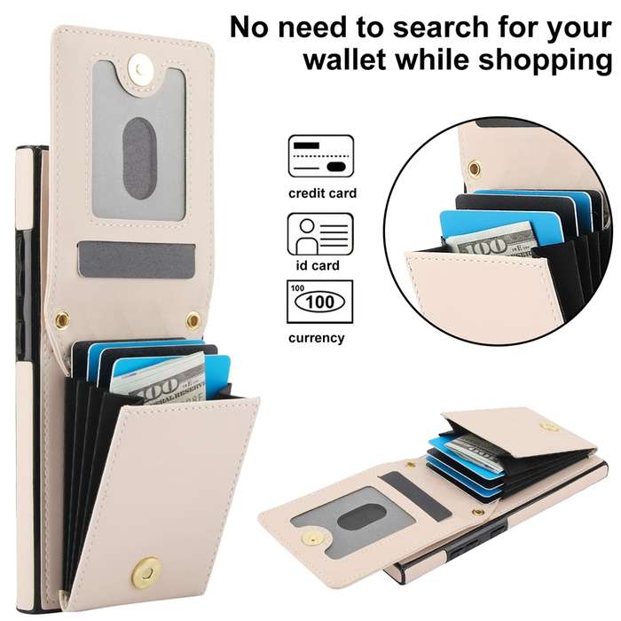 For Samsung Galaxy S24 Ultra 5G YM015 Crossbody Rhombic Card Bag RFID Phone Case(White)