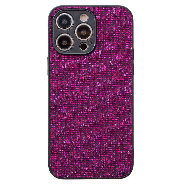 For iPhone 13 Pro Max Glitter Powder TPU Hybrid PC Phone Case(Purple)