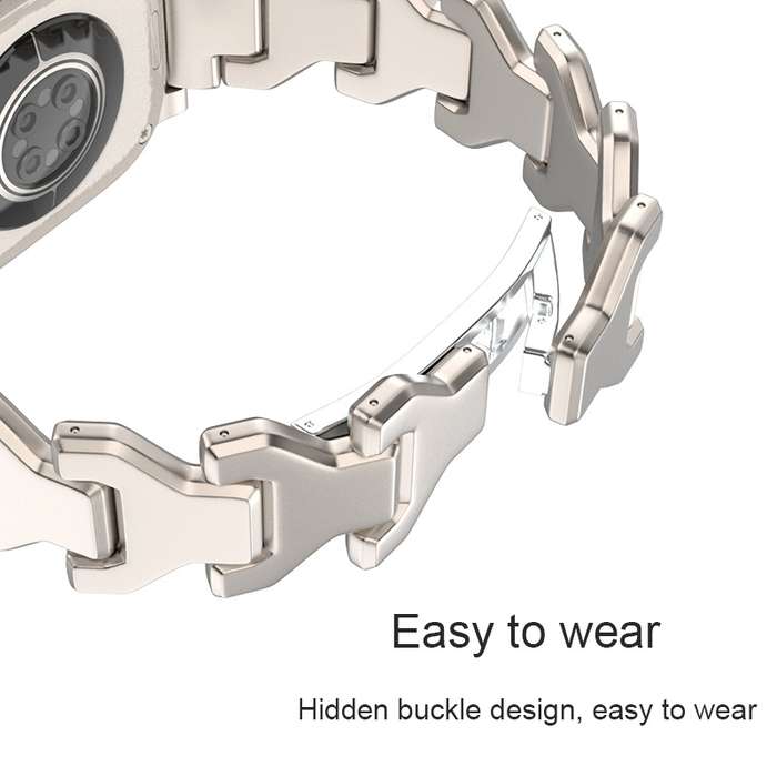 For Apple Watch Series 3 42mm Y Type Pure Titanium Watch Band(Silver)