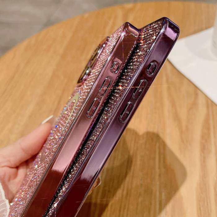For iPhone 11 Diamonds Plated Magsafe Phone Case(Pink)