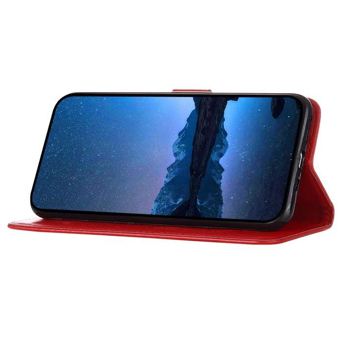 For vivo Y27 4G Global Embossed Butterfly Leather Phone Case(Red)