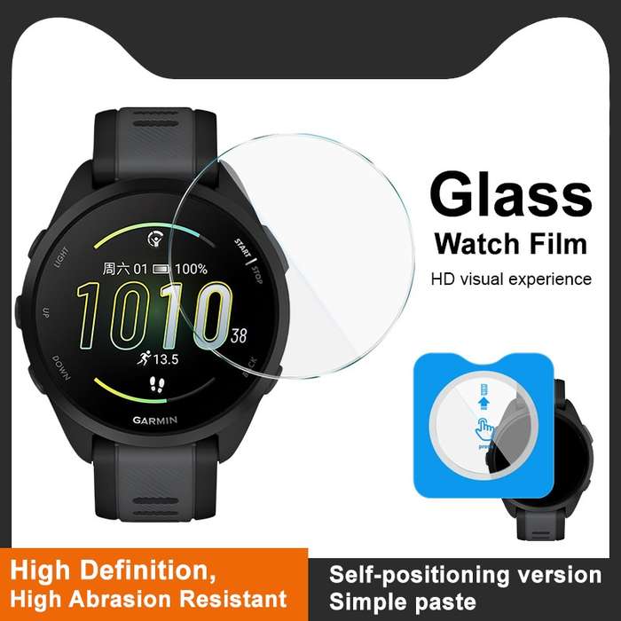 For Garmin Forerunner 165 IMAK Tempered Glass Watch Protective Film Self-contained Positioning