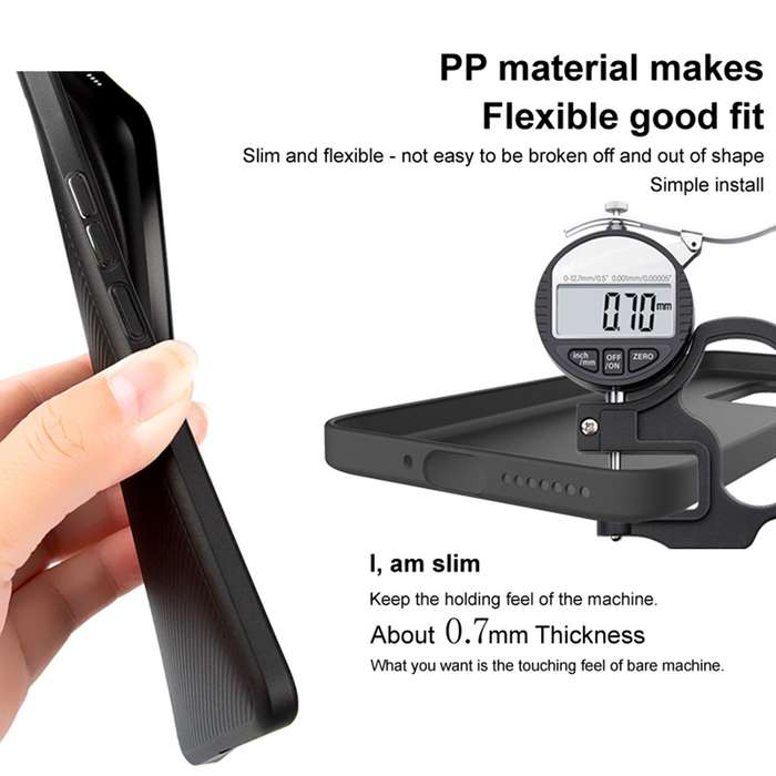 For Xiaomi 14 Ultra 5G imak 0.7mm Ultra Thin Ripple Texture Phone Case(Black)