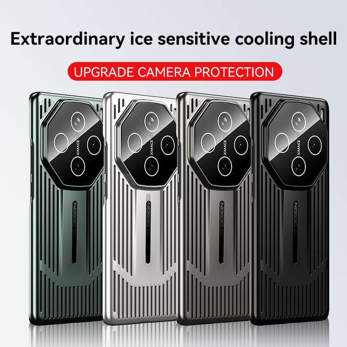 For vivo X100 Pro Ice Sense Heat Dissipation Electroplating Frosted Phone Case(Light Green)