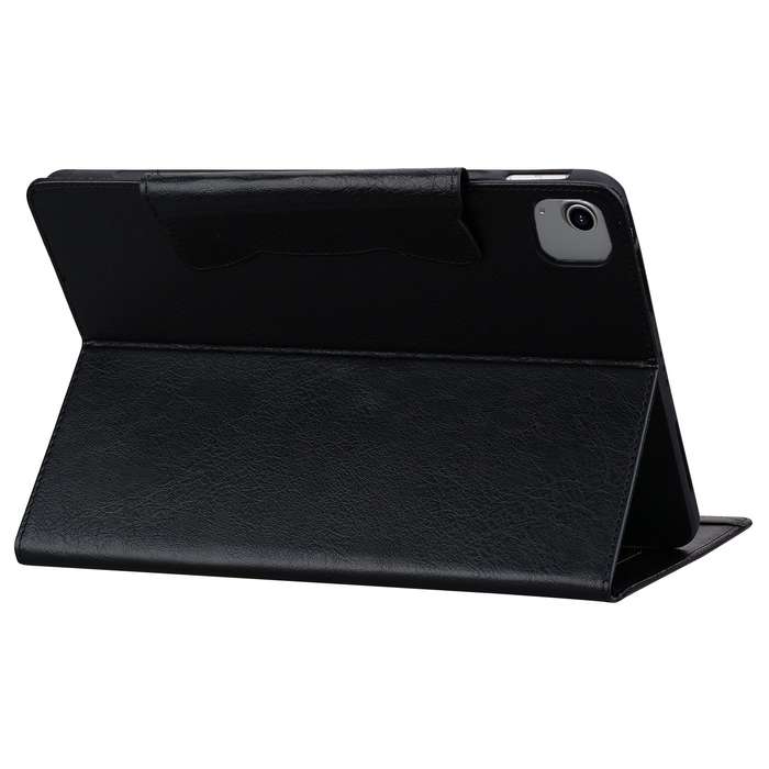 For iPad Air 11 2024 / Air 5 / Air 4 Cat Buckle Leather Smart Tablet Case(Black)