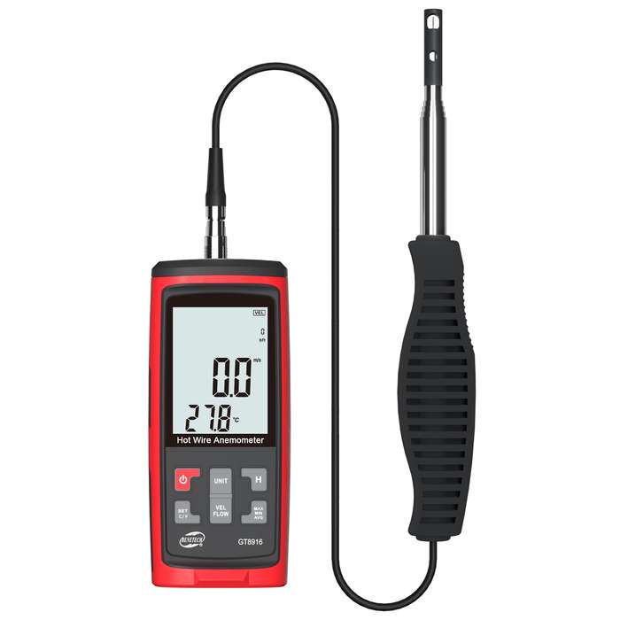 BENETECH GT8616 Handheld Digital LCD Hot Wire Anemometer