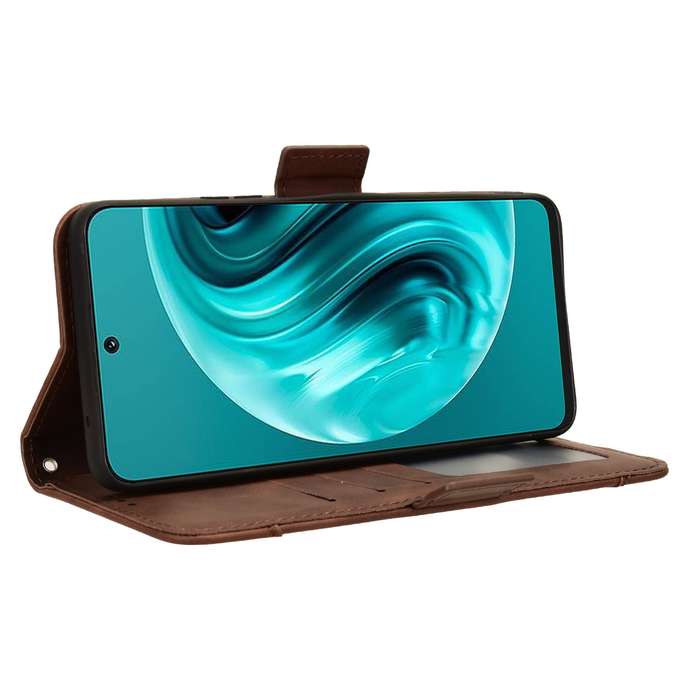 For Huawei nova 12i 4G / Enjoy 70 Pro 4G Skin Feel Calf Texture Card Slots Leather Phone Case(B