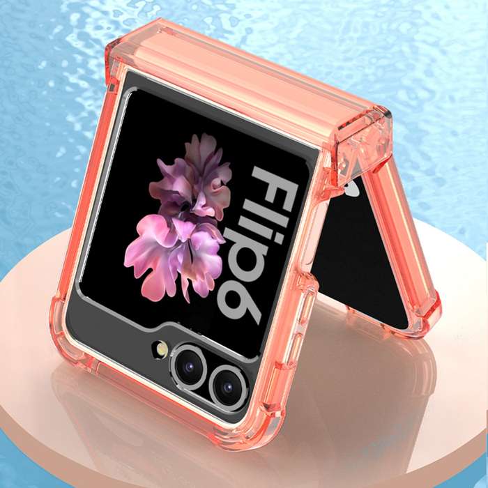 For Samsung Galaxy Z Flip6 GKK Airbag Hinge Full Coverage Phone Case with Tempered Film(Purple)