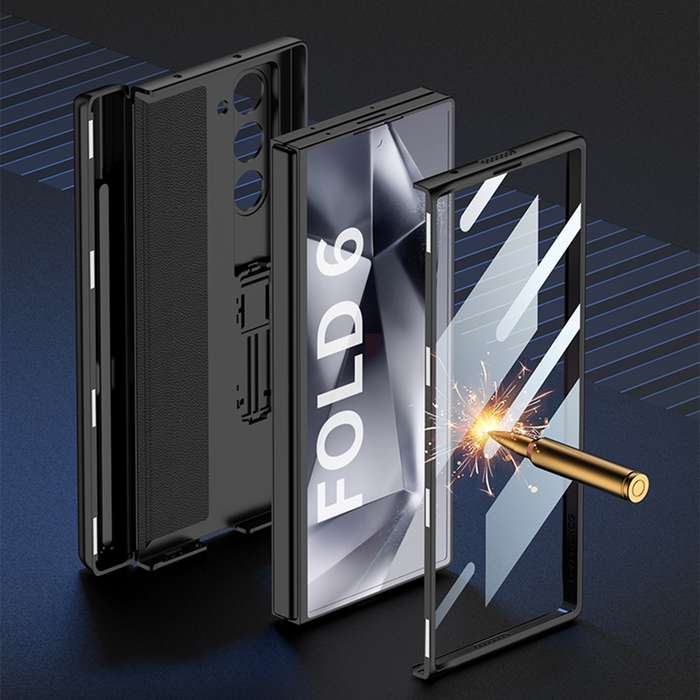 For Samsung Galaxy Z Fold6 GKK Integrated Magnetic Full Coverage Flip Phone Case with Pen Box,