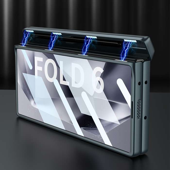 For Samsung Galaxy Z Fold6 GKK Integrated Magnetic Full Coverage Flip Phone Case with Pen Box,