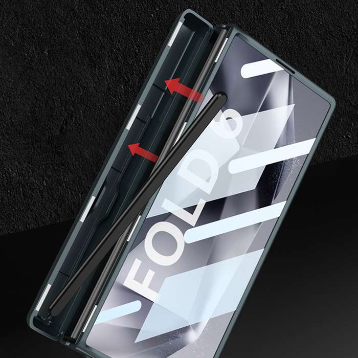 For Samsung Galaxy Z Fold6 GKK Integrated Magnetic Full Coverage Flip Phone Case with Pen Box,