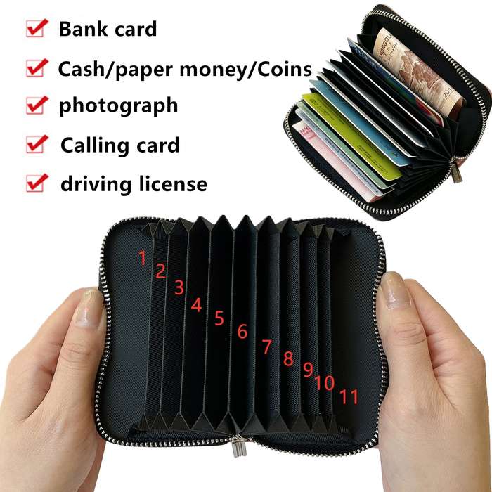 For Google Pixel 9 Pro XL Solid Color Zipper 11-Card Slots Bag Phone Case with Lanyard(Brown)