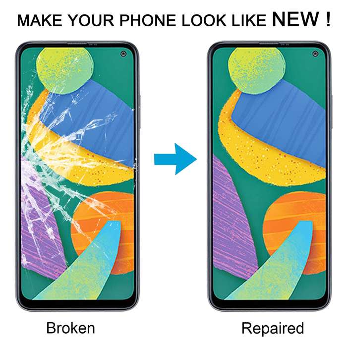 For Samsung Galaxy F52 5G SM-E526B 10pcs Front Screen Outer Glass Lens with OCA Optically Clear Adhe
