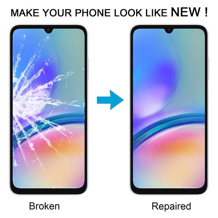 For Samsung Galaxy A05s SM-A057F 10pcs Front Screen Outer Glass Lens with OCA Optically Clear Adhesi