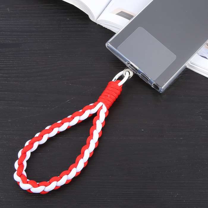 Universal Phone Anti-lost Braided Short Lanyard(Dark Blue + Light Blue)