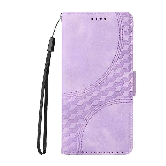 For Sony Xperia 5 VI Embossed Rhombus Starry Leather Phone Case(Purple)