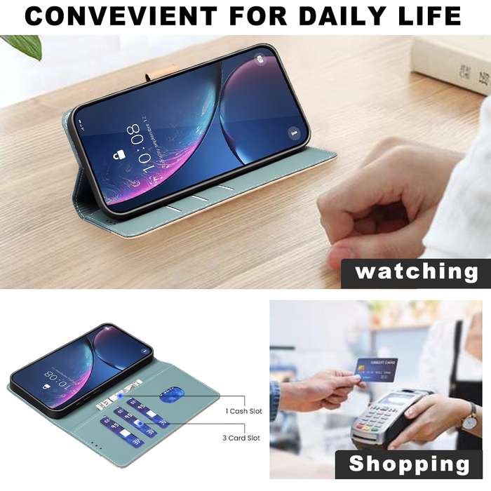 For Samsung Galaxy A34 5G Color Matching RFID Anti-theft Leather Phone Case(Green)