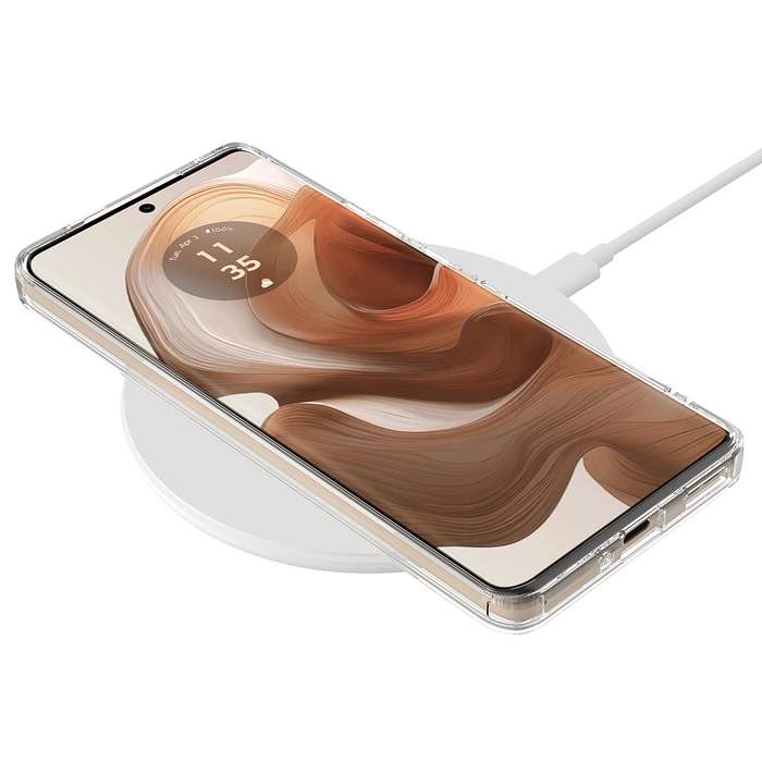 For Motorola Edge 50 Ultra MagSafe Clear Acrylic PC Hybrid TPU Phone Case(Transparent)