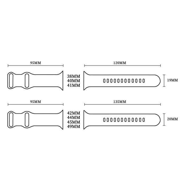 For Apple Watch Series 8 45mm Concave Leopard Printed Silicone Watch Band(Black Blue)