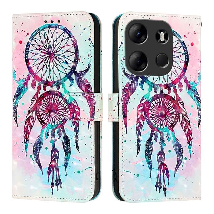 For Tecno Spark Go 2023 / Pop 7 3D Painting Horizontal Flip Leather Phone Case(Color Drop Wind
