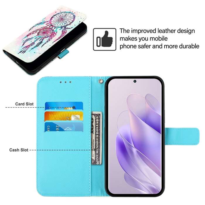 For Tecno Spark Go 2023 / Pop 7 3D Painting Horizontal Flip Leather Phone Case(Color Drop Wind
