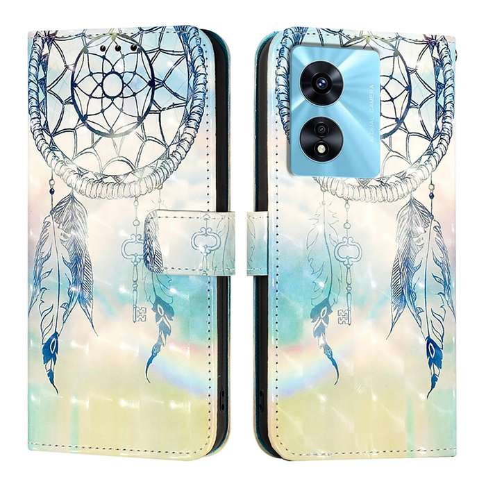 For OnePlus Nord N300 3D Painting Horizontal Flip Leather Phone Case(Dream Wind Chimes)