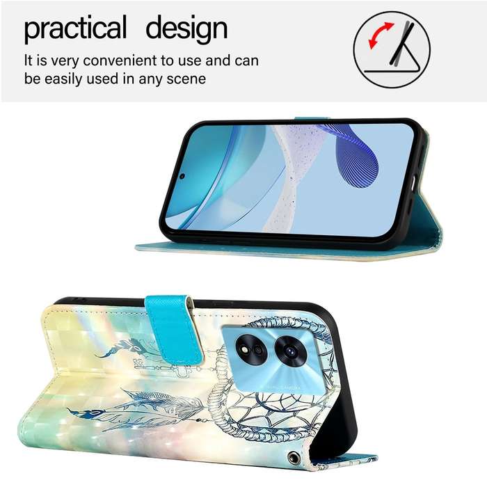 For OnePlus Nord N300 3D Painting Horizontal Flip Leather Phone Case(Dream Wind Chimes)