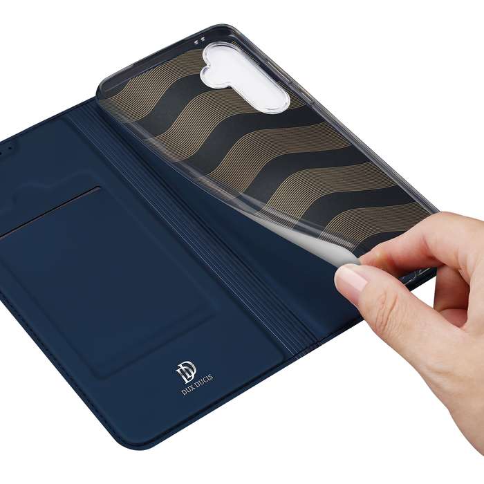 For Samsung Galaxy S24 FE 5G DUX DUCIS Skin Pro Series Flip Leather Phone Case(Blue)