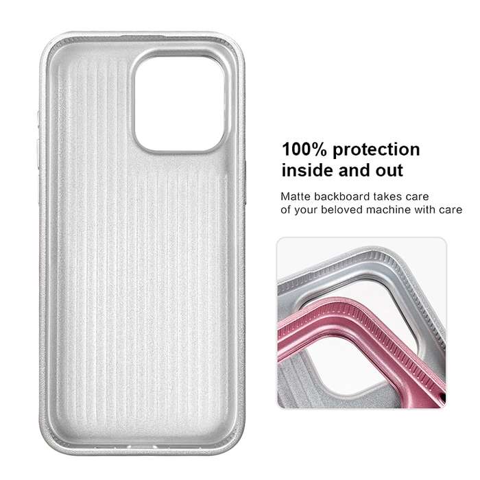 For iPhone 15 Pro Max Ice Silk Mesh Breathable Cooling Phone Case(Grey)