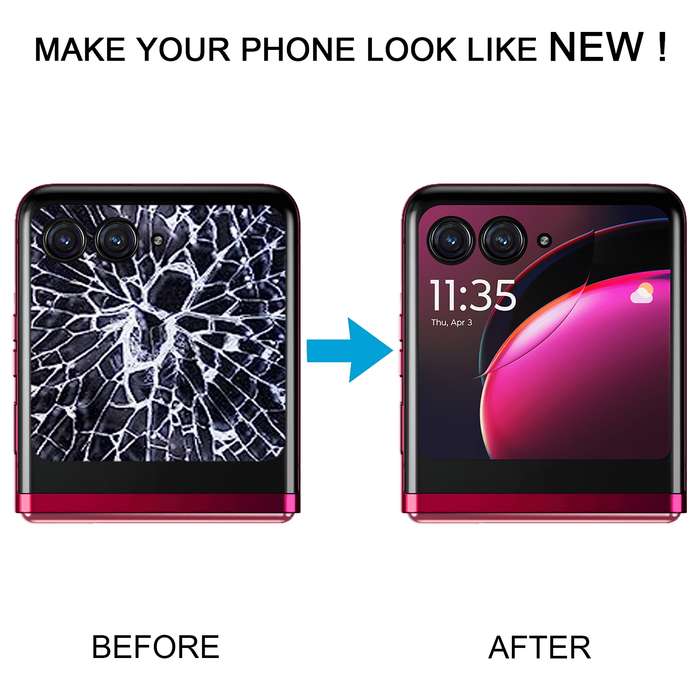 For Motorola Razr 40 Ultra Original LCD Secondary Screen with Digitizer Full Assembly