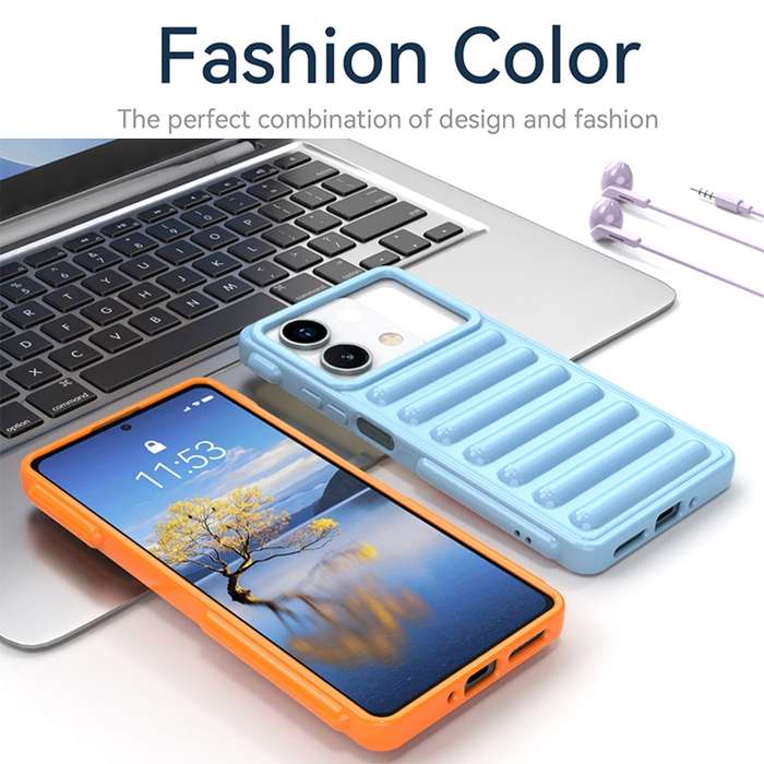For Redmi 13R Capsule Series Candy Color TPU Phone Case(Orange)