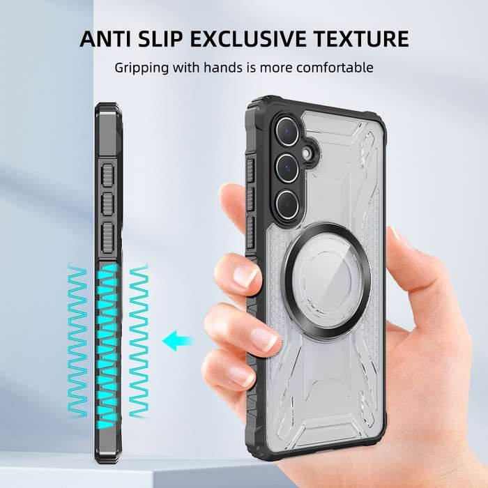 For Samsung Galaxy A13 CD Texture Magsafe Phone Case(Dark Green)