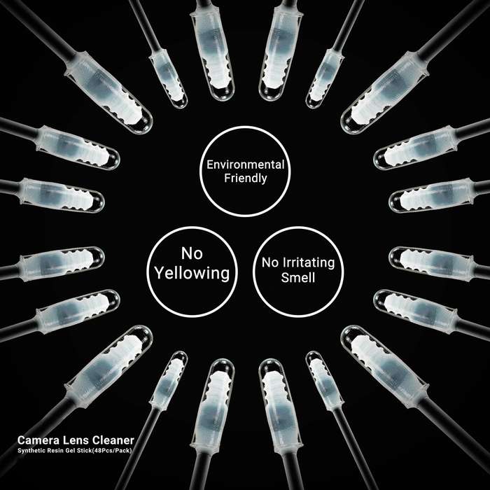 2UUL CL21 48pcs/box Camera Lens Dust Cleaning Synthetic Resin Gel Stick