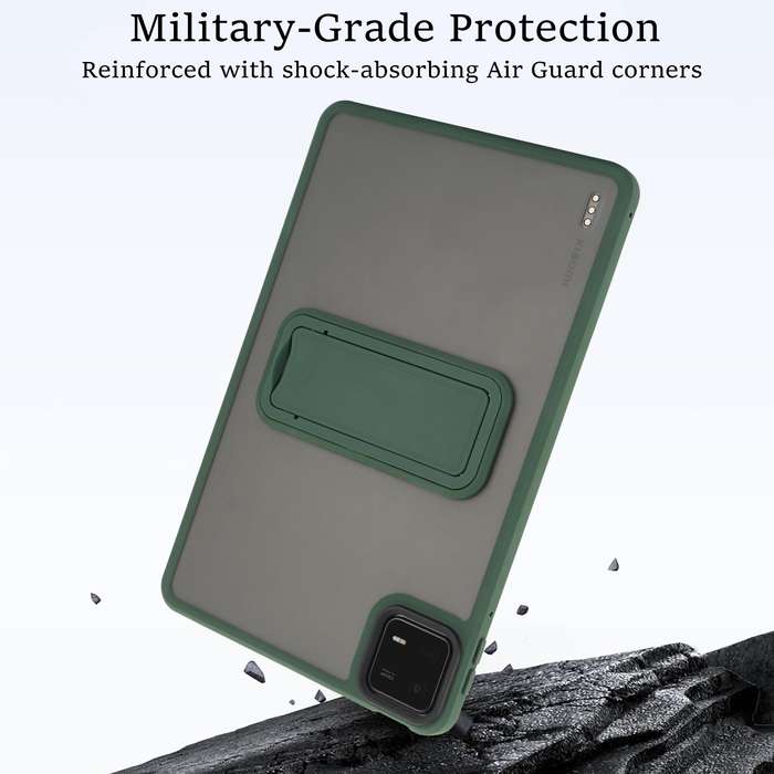 For Xiaomi Redmi Pad SE 8.7 Skin Feel Holder PC Hybrid TPU Tablet Case(Black)