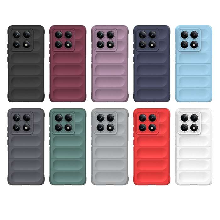 For Xiaomi 14T Pro 5G Global Magic Shield TPU + Flannel Phone Case(Black)