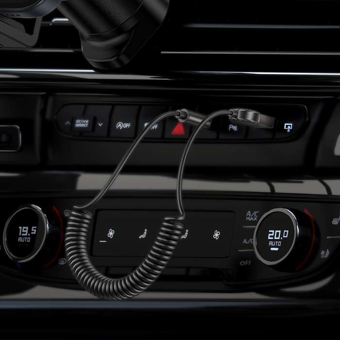 Borofone BC56 Peaceful Car AUX Spring Cable Bluetooth Audio Receiver(Tarnish)