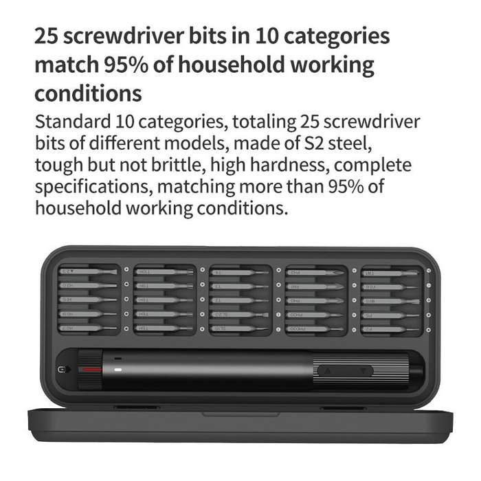 Original Xiaomi Youpin DUKA E2 Electric Screwdriver Set(Black)