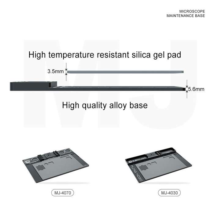 Mijing Fixed Rod Diameter 32mm Universal Microscope Aluminum Alloy Big Base, Mold:MJ-4070