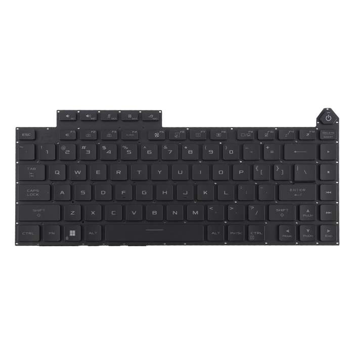 US Version RGB Backlit Laptop Keyboard for Asus ROG Strix G16 G614 G614JU G634 G634JY 2023(Black)
