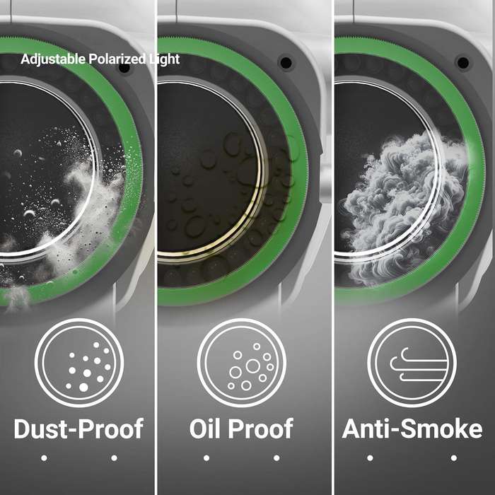 2UUL MS97 Dust-Proof / Oil Proof / Anti-Smoke Microscope Adjustable Polarized Light