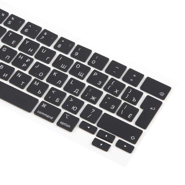 For MacBook A2251 A2289 A2238 A2338 UK Big Enter Version Keycaps, Language:Russian