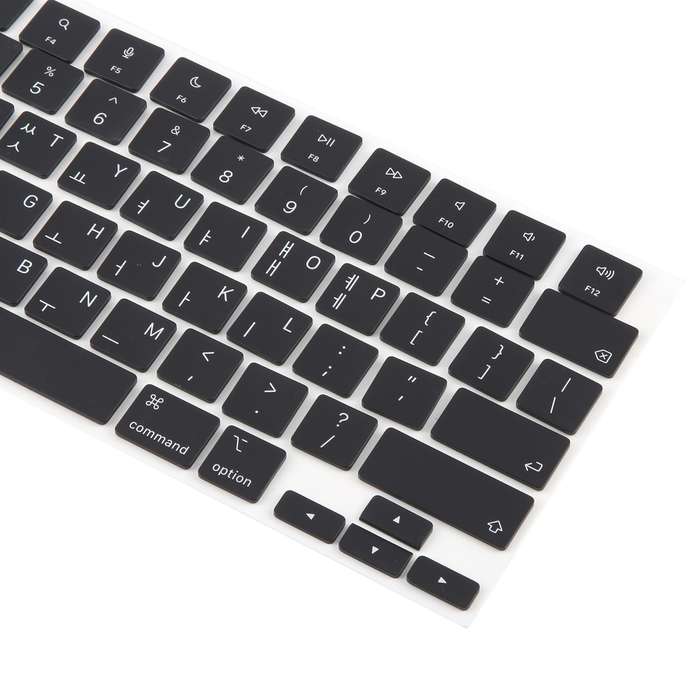 For MacBook A2442 A2485 A2779 A2780 A2991 A2992 A2918 US Small Enter Version Keycaps, Language:Korea