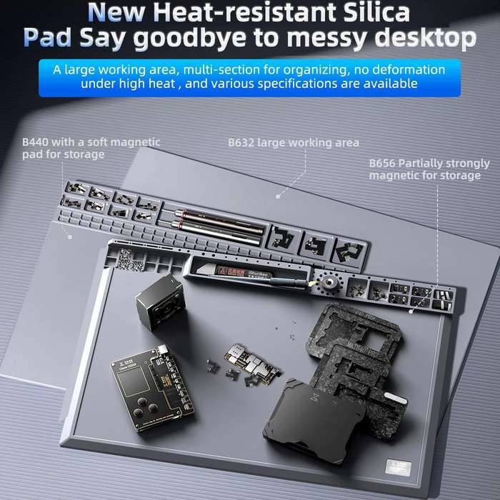 Mega-Idea B440 Desktop Insulation Heat-Resistant Silicone Pad