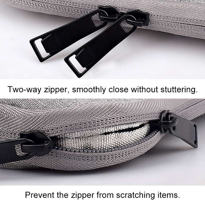 ND01D Felt Sleeve Protective Case Carrying Bag for 15.4 inch Laptop(Black)