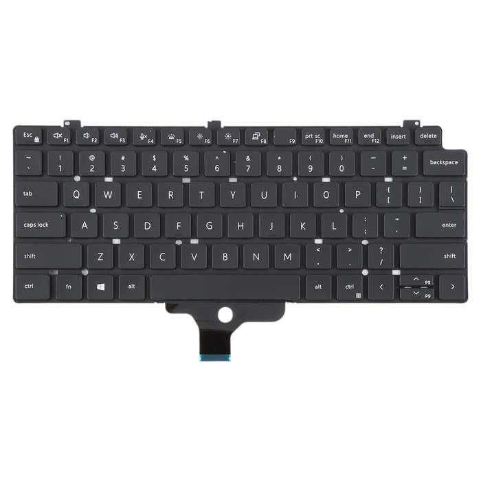 US Version Backlit Laptop Keyboard for Dell LATITUDE P33S 13-7300 7310(Black)