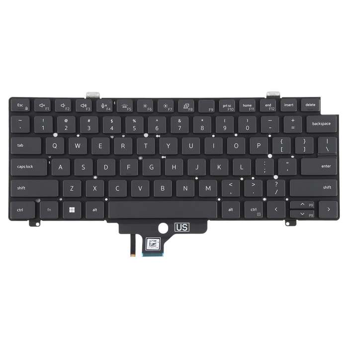 US Version Backlit Laptop Keyboard for Dell Latitude 7420 5420(Black)