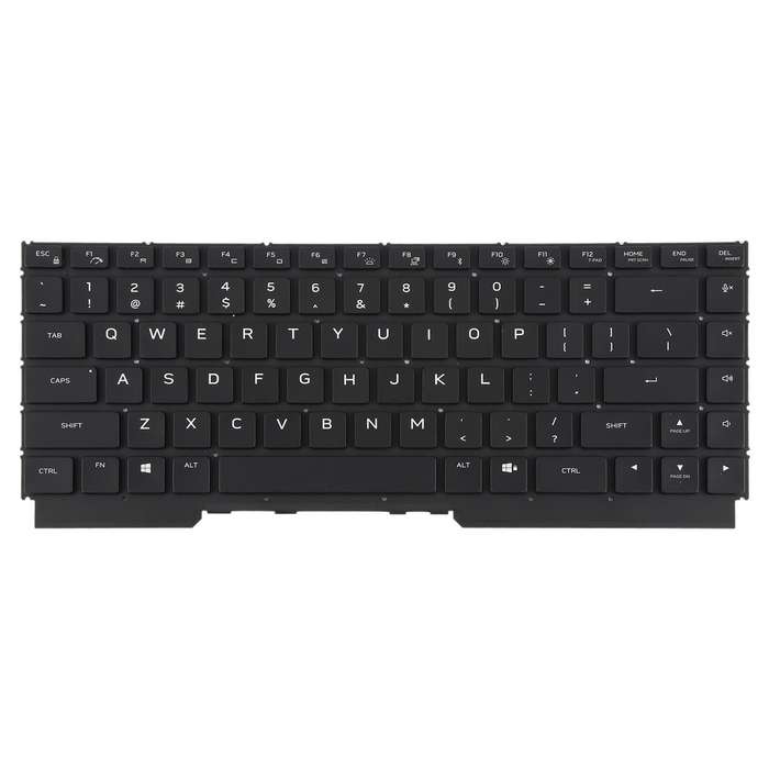 US Version Colorful Backlit Laptop Keyboard for DELL Alienware M15 R5 M15 R6 M15 R7(Black)
